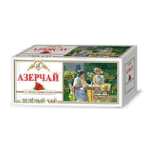 Azerçay Tea bag with green tea rose petals